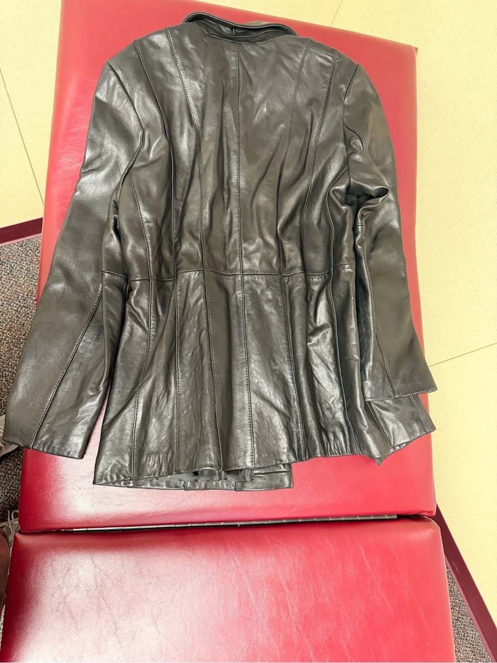Worthington Black Leather Blazer Jacket - Picture 4 of 4